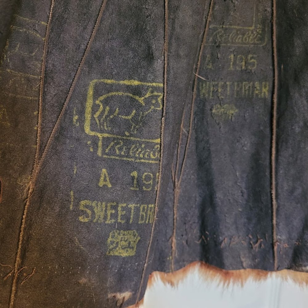 SOLD: Vintage Handmade Fur Vest Costume Renaissance Outlander Cottagecore Hunt - Picture 14 of 15